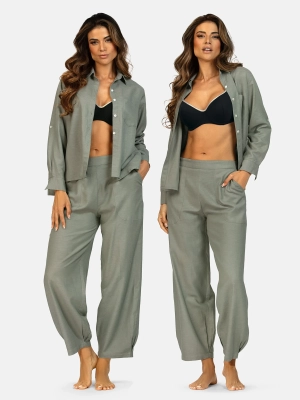 koszula-lniana-khaki-f249-857-dwie-modelki-stylizacja-przod