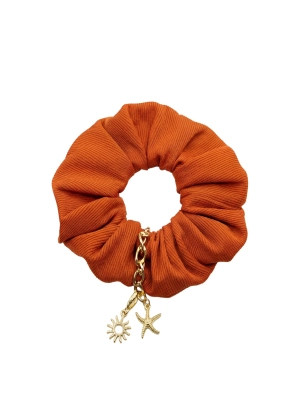 gumka-do-wlosow-scrunchie-pomaranczowa-blask-charm