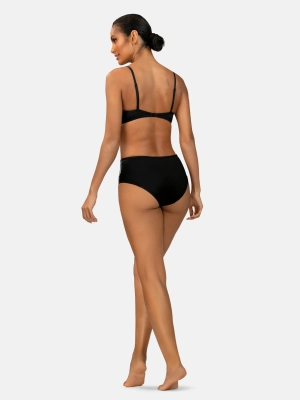 usztywniany-biustonosz-kapielowy-push-up-czarny-boho-ujecie-modelka-tyl