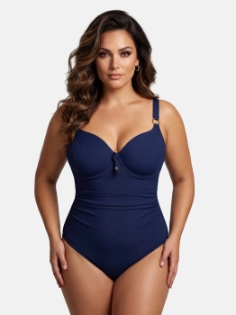 Kostium kąpielowy na duży biust - prążek F245/839P