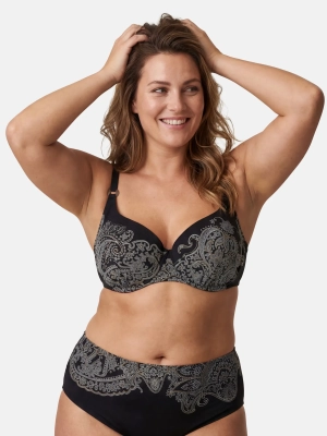 czarny-biustonosz-kapielowy-push-up-boho-print-przod-plus-size