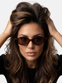 Zestaw | Okulary polaryzacyjne Havana styl Miumiu