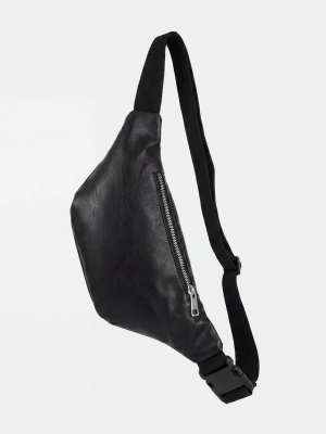 czarna-nerka-saszetka-damska-profil-bok-regulowany-pasek