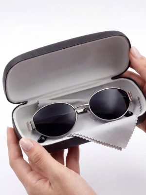 damskie-czarne-owalne-okulary-z-etui-i-chusteczka-zestaw