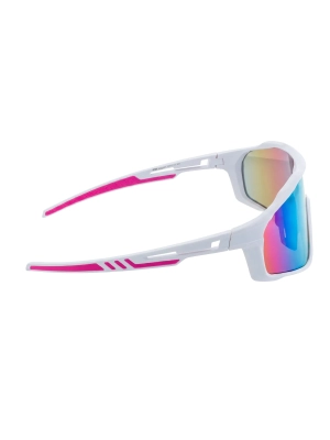 Damskie okulary przeciwsłoneczne na rower Speed Sport z białą oprawką i filtrem UV400