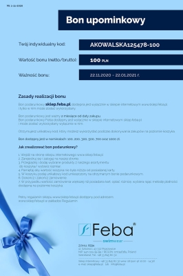 Bon Upominkowy BONUP/FEBA- na cały asortyment Feba1