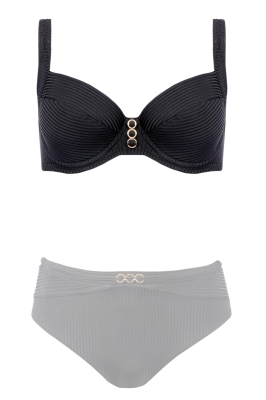 Góra kostiumu plażowego plus size czarna FG91E-807-ph