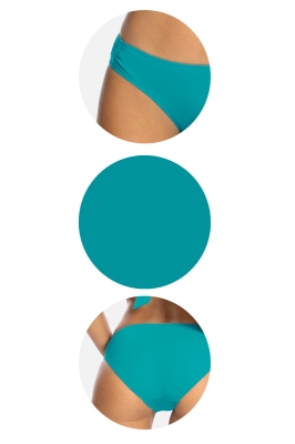 Turkusowe klasyczne figi kąpielowe FD20-653-zb