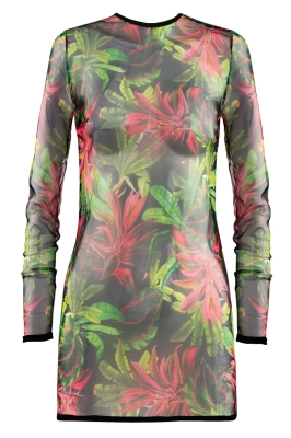 Ażurowa bluzka siatka z długim rękawem F172-801-ph