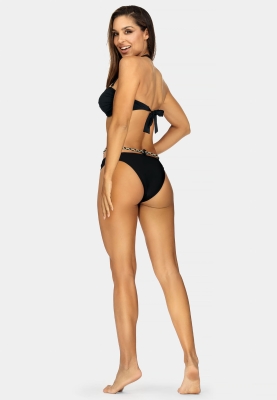 Dół od bikini z ozdobnym warkoczykiem FD163A-509A-tył