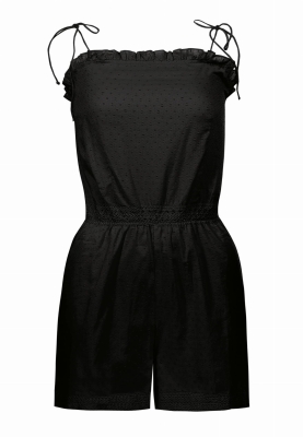 Kombinezon na lato czarny z haftami boho F194-509-ph